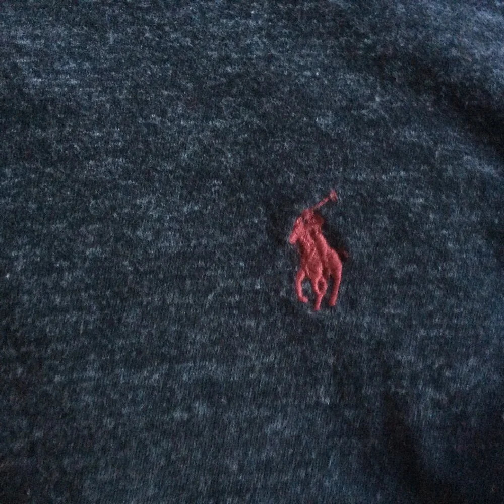 Polo Ralph Lauren Grey Pony Custom Slim Fit Tee Large - Picture 4 of 6